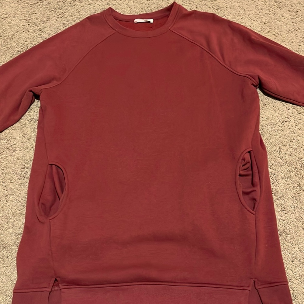 XL Tunic Maroon Sweatshirt